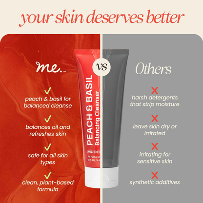 Peach & Basil Balancing Face Cleanser